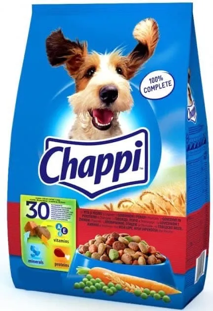 Chappi для дорослих собак з яловичиною, птицею й овочами 1 кг