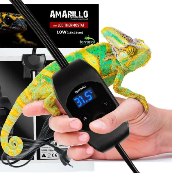 Нагрівальний мат з термостатом Terrario Amarillo 10W 20x30см
