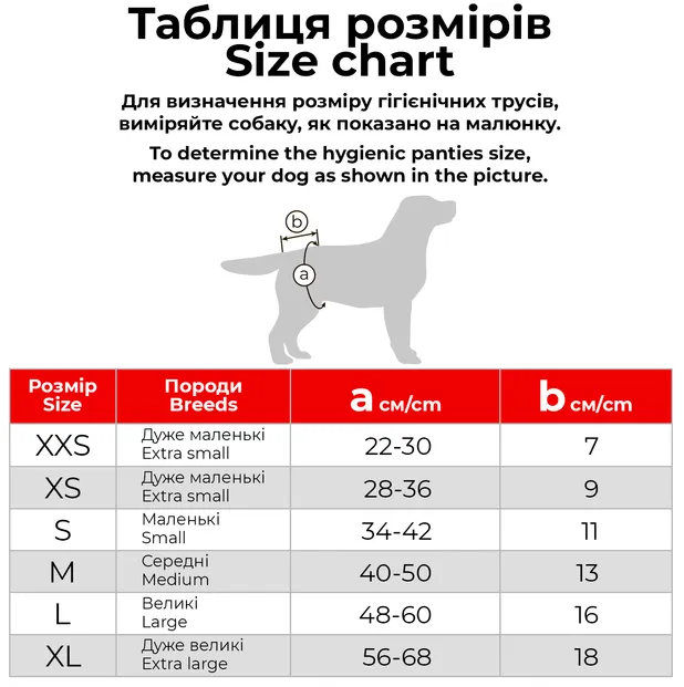 Гігієнічні труси для собак та котів "WAUDOG" на липучках S