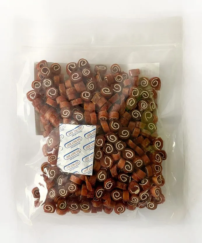 FM014 ТМ Lucky Star міні-роли з м'яким м'ясом качки і тріски, 1-2см, 500г