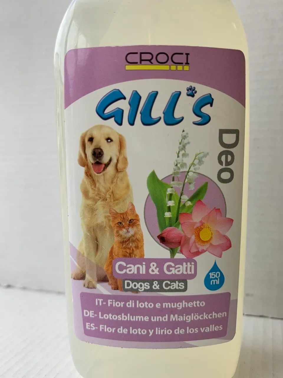 Туалетна вода GILL'S Lotus Flower & Lily для котів і собак 150мл