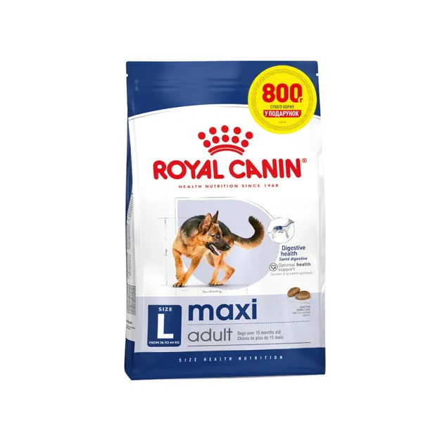 Royal Canin, Maxi Adult 3.2+800кг