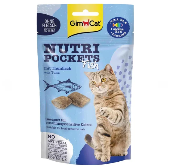Nutri Pockets Fish для котів Тунець 60г (G-419633)