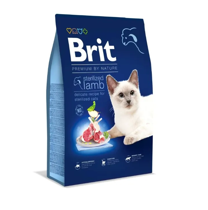 Brit Premium by Nature Cat Sterilized (д/стерилізованих котів, ягня) 1кг