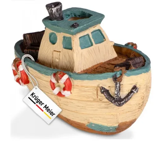 Декорація "Рибальський човен" Kruger Fishing Boat 11*6.5*7.5см КМ1288