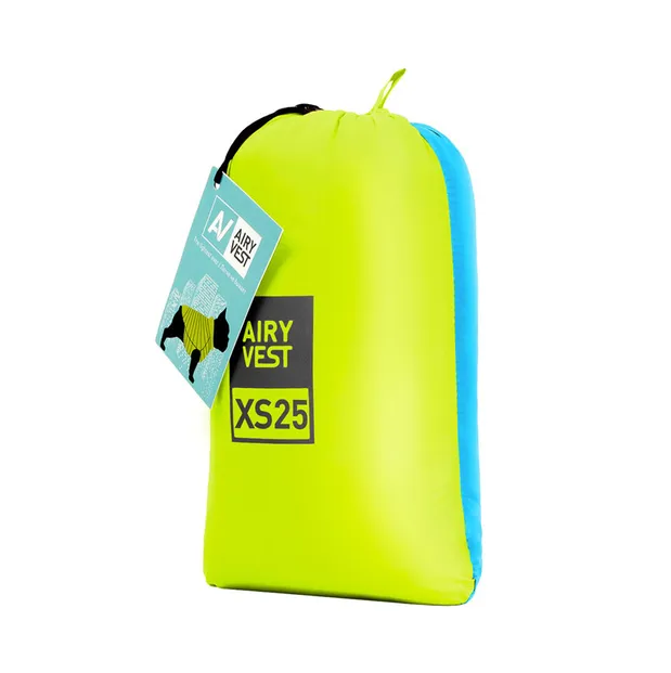 Двостороння куртка AiryVest XS22 для собак, салатово-блакитна