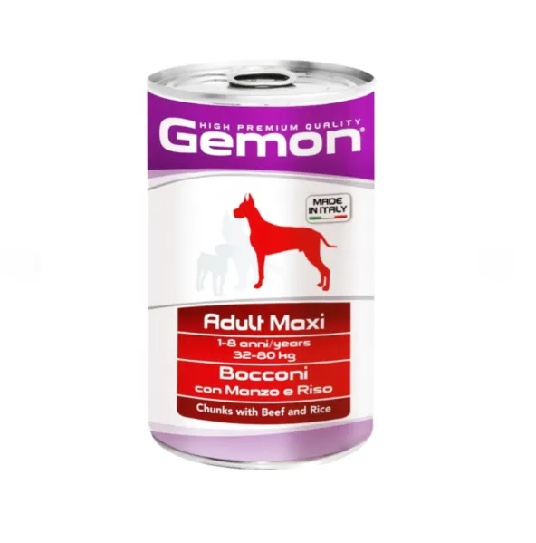 Корм для собак вел. порід GEMON Maxi Adult Beef/Rice (яловичина/рис) 1.250кг