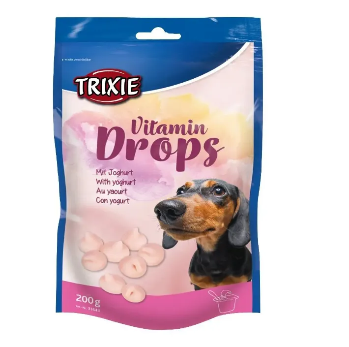 31643 Вітаміни для собак Trixie Vitamin Drops with Yoghurt йогурт 200г