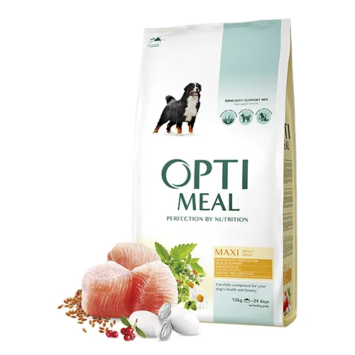Optimeal для собак великих порід (курка), 1 кг (мішок 12 кг)