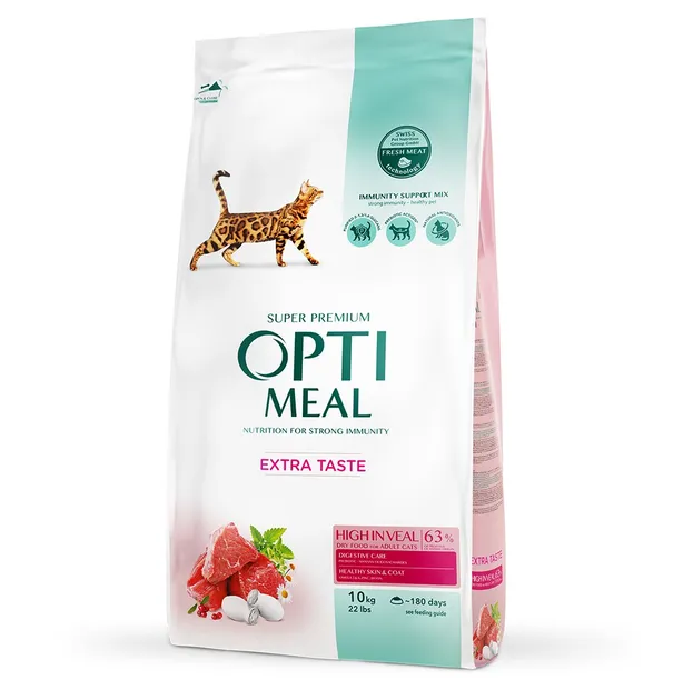 Optimeal для котів з телятиною 1кг