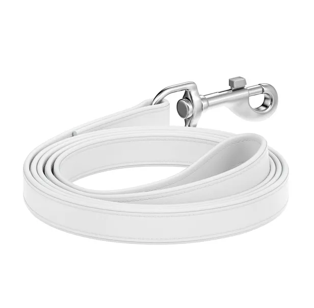 3137 Повідець CoLLaR brilliance без прикрас Ш 18мм Д 115см білий