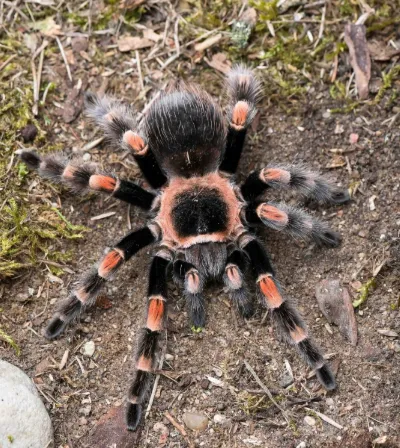 Паук Брахіпельма Мексиканський червоноколінний, дор. (лат. - Brachypelma hamorii(smithi) ) - фото 2, характеристики, купити в «Живий Куток»