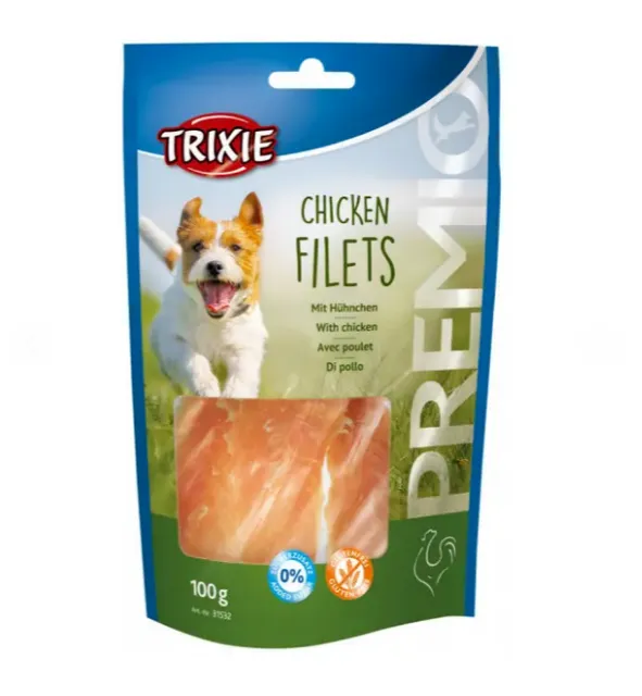 31532 Ласощі для собак Trixie Premio Chicken Filets філе куряче сушене 100г