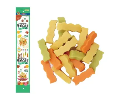 Ласощі для собак Doggy Man Cheese Snack Палички сирні хвиля мікс 20г Z0205