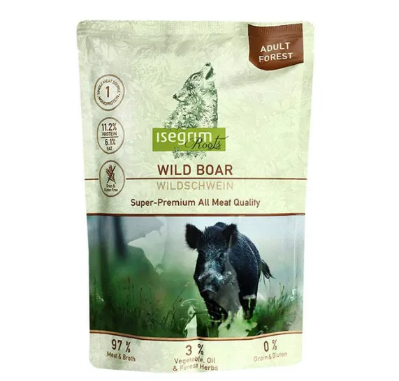 Корм для собак Isegram Roots Super-Premium Wild Boar з кабаниною 410гр