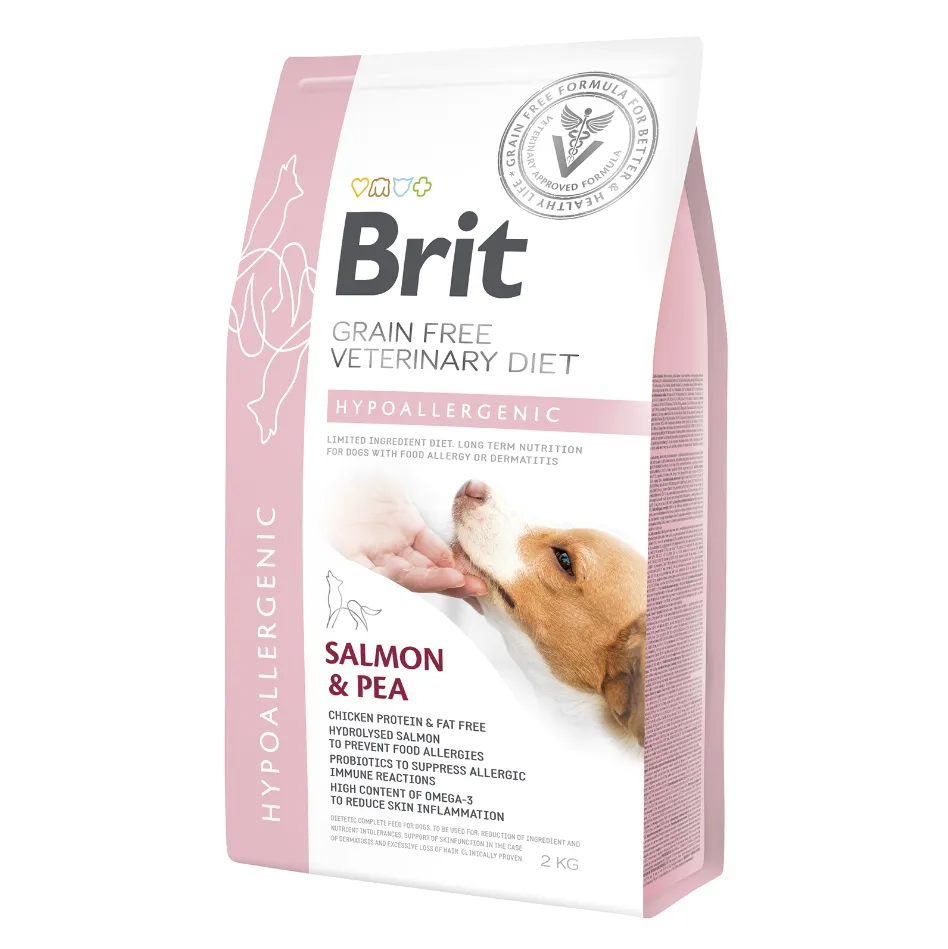 Brit GF Veterinary Diets Dog Hypoallergenic Salmon & Pea Лосось горох (гіпоалергенний) 2kg