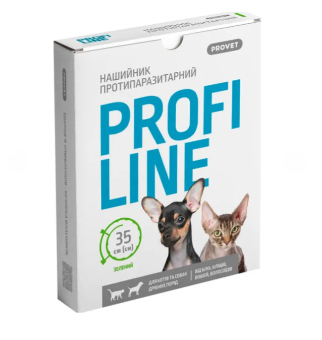 Нашийник ProVET Profi Line протипаразитарний для котів та собак 35см колір в асорт.