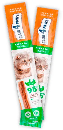 К4Л М'ясна паличка курка/качка 5г 1шт