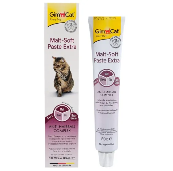 GimCat Паста МальтСофт/Екстра 50г для спалювання шерсті 407364