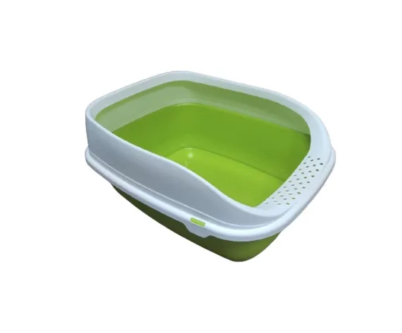 Туалет для котів з рамкою "BETA PLUS MAXI GREEN" 49*39*17
