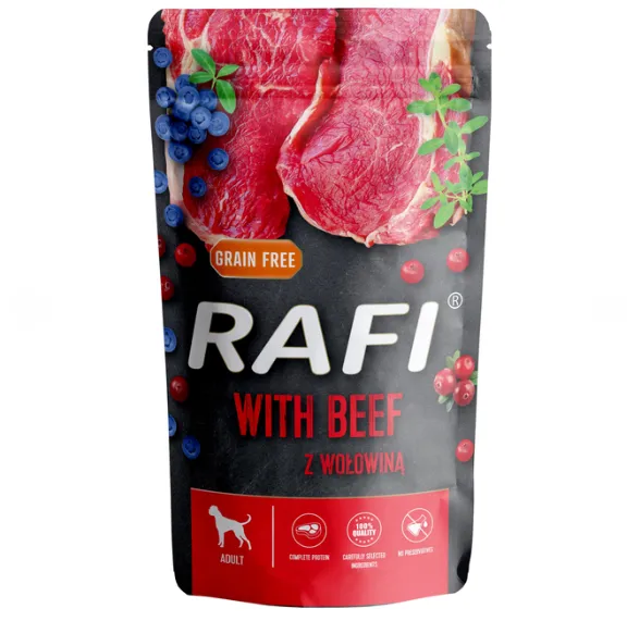 Rafi для собак пауч з яловичиною 500г