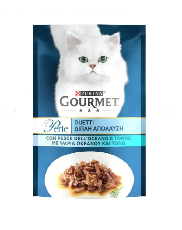 Gourmet Perle Океанічна риба та тунець 85г