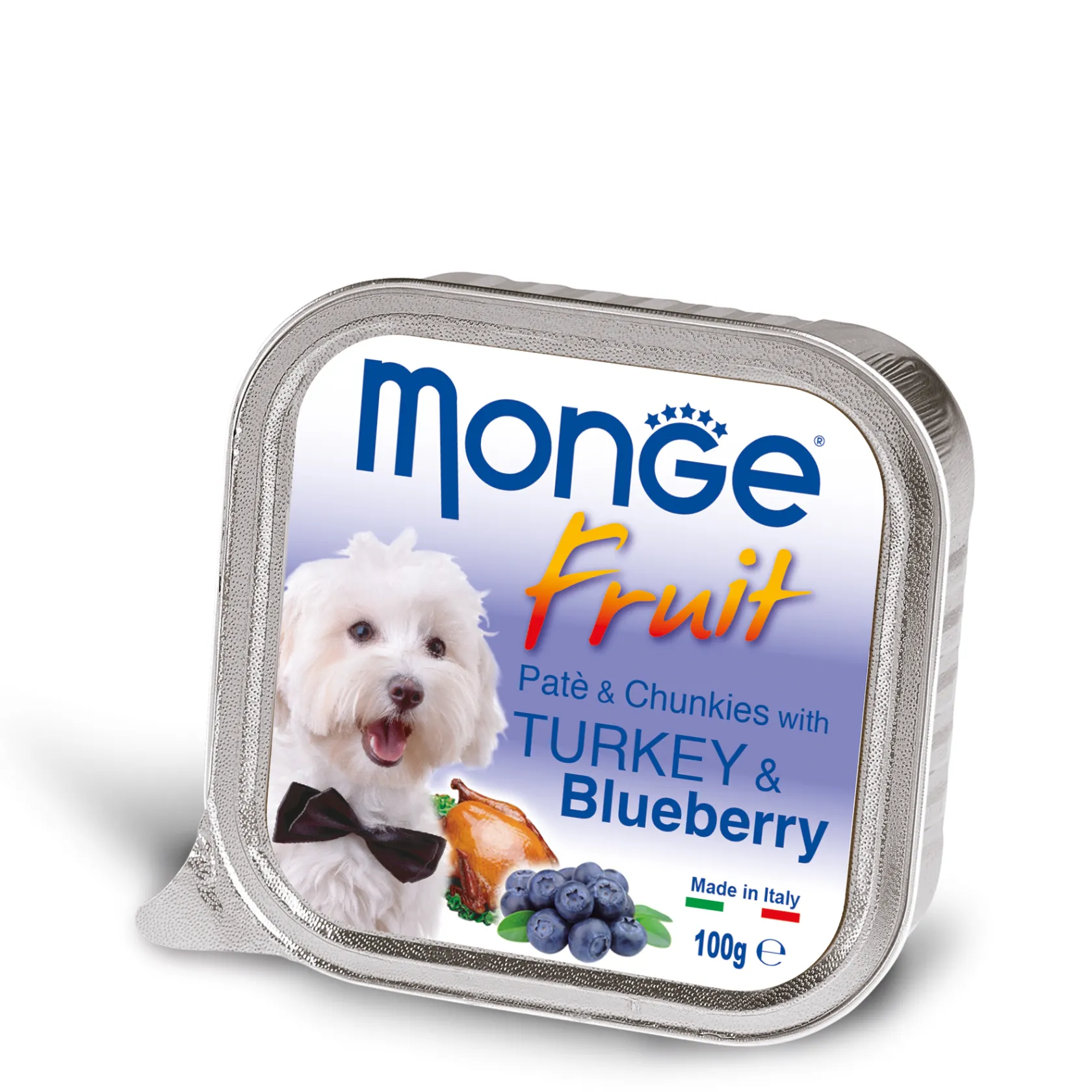 Корм для собак MONGE Fruit Turkey/Blueberry індичка/чорниця 100г