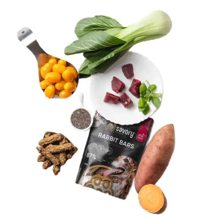 Джерки Savory Bars батончики з кроликом 100г 21113