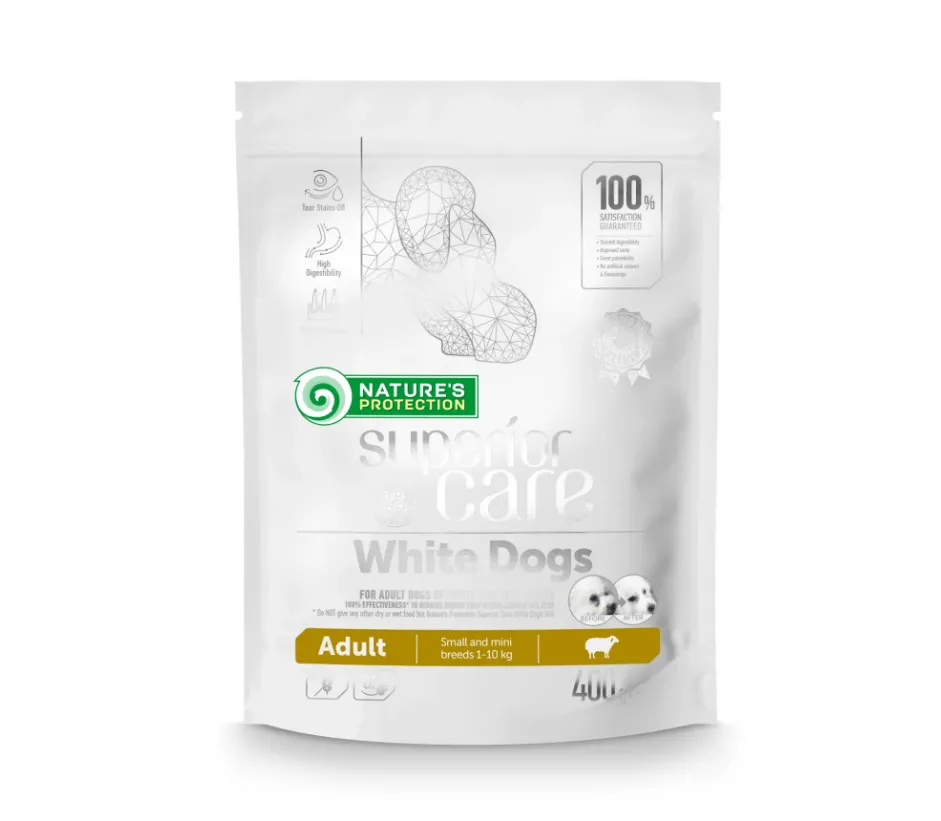 Корм для собак Nature's Protection SC Adult Small & Mini Lamb (для малих та міні порід з білою шерстю, ягня) 400г