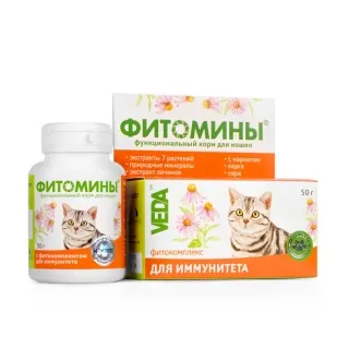 ВЕДА Фітоміни з фітокомплексом для імунітету кішок