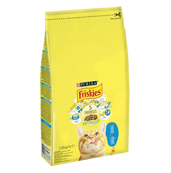 Friskies коробка 1.5кг Лосось, овочі