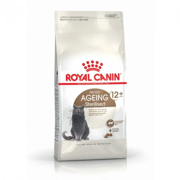 Royal Canin, Ageing Sterilised 12+ сухий корм для старіючих стерилізованих котів віком від 12 років, 2кг