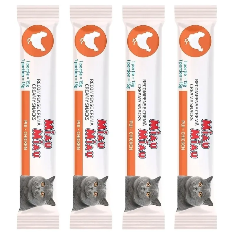 Miau Miau Chicken крем-паста для котів з куркою 4*15г