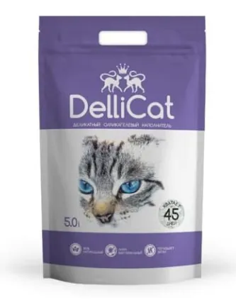 DelliCat Силікагелевий гігієнічний наповнювач, 20 л