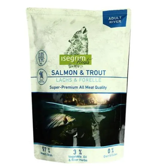 Корм для собак Isegram Roots Super-Premium Salmon&Trout з лососем та фореллю 410гр