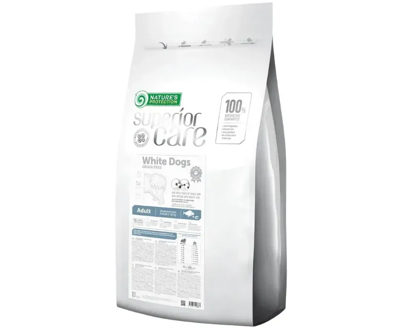 45668 NP SC Adult White Dogs Small & Mini Grain Free White Fish (для малих порід з білою шерстю з рибою) 1кг