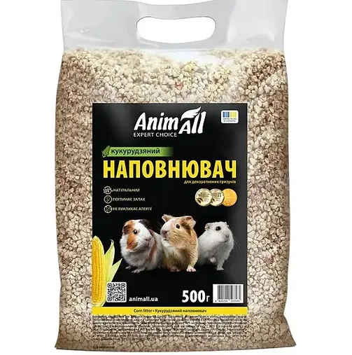 Наповнювач кукурудзяний Animall для гризунів 0.5кг