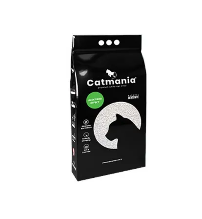 Бентонітовий наповнювач CATMANIA Алоє вера + зелені гранули, 10л