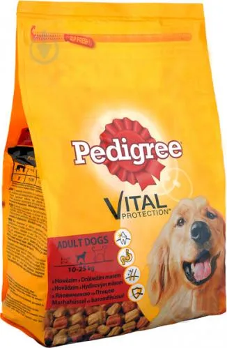 Pedigree Сухий корм для дорослих собак (яловичина&птиця), 2,6 кг