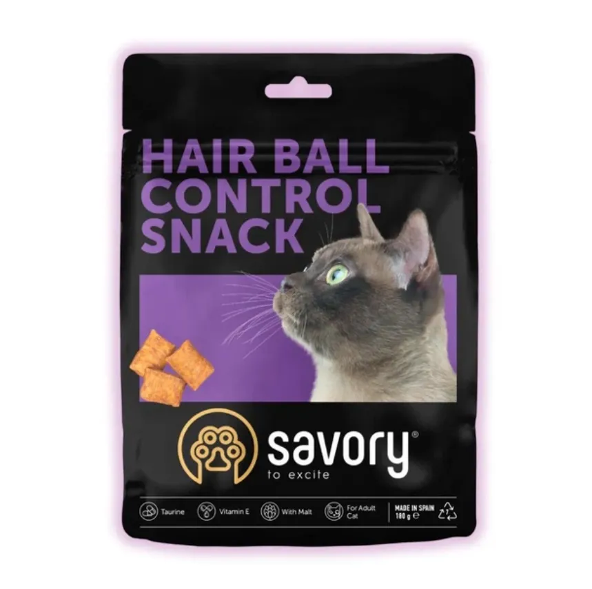 Ласощі для котів Savory Pillows Hairball Control 180г 21304