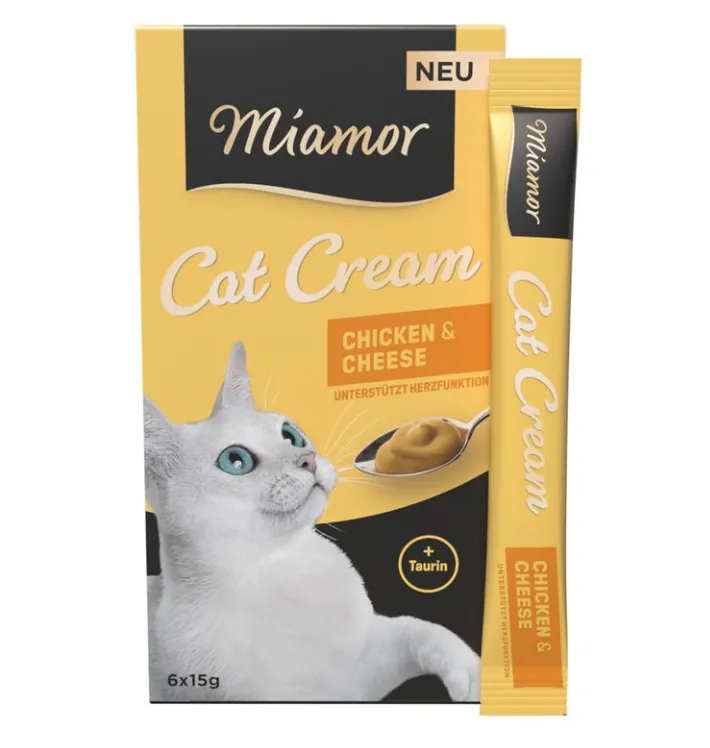 Miamor Chicken & Cheese Cream крем-паста для котів з куркою та сиром 6*15г 743091