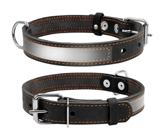 02491 Нашийник CoLLaR зі світловід.стрічкою Ш 25мм Д 38-50см чорний