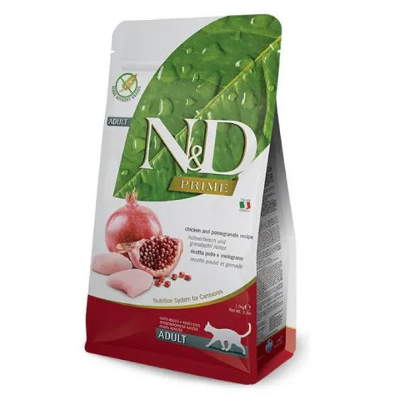 Farmina Cat N&D Grain Free Prime Chicken&Pomergranate Adult 300g 21014