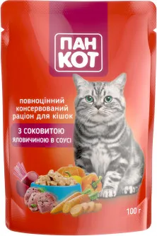 Пан-Кіт пауч для котів (яловичина), 100 г 