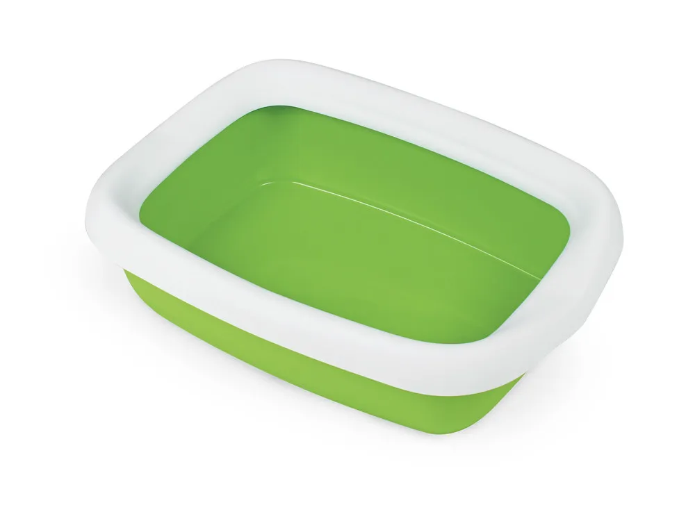 Туалет для котів з рамкою "BETA SMALL GREEN" 43*31*12