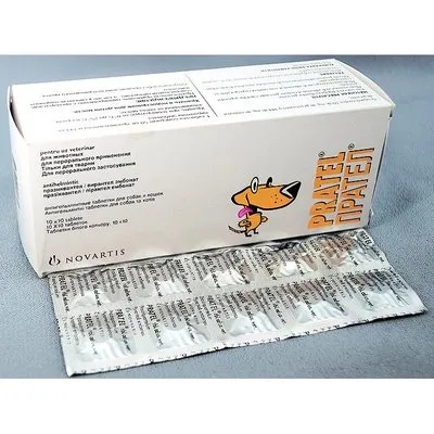 Novartis Lek Pratel антигельмінтик для собак та кішок, 1 табл.