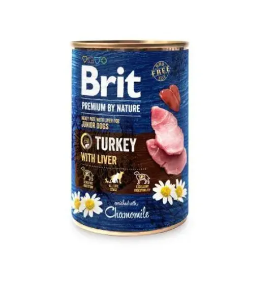 Brit Premium by Nature 800g індичка/печінка