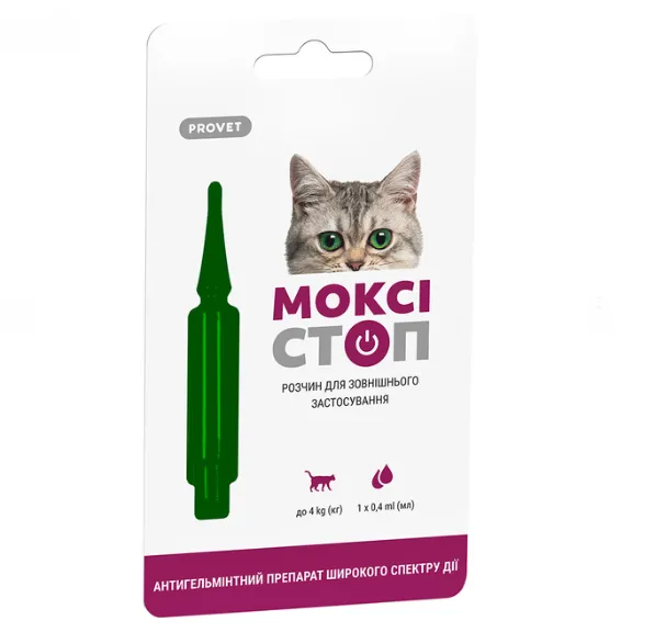 Краплі антигельмінтні ProVET Моксістоп для котів до 4кг PR241916