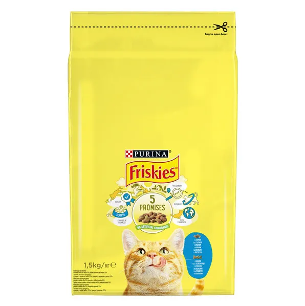 Friskies коробка 1.5кг Лосось, овочі