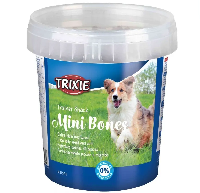 31523 Ласощі для собак Trixie Trainer Snack Mini Bones яловичина, ягня, птиця (відро) 500г
